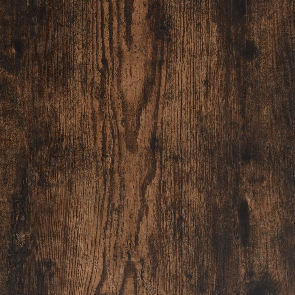 Bed Frame Smoked Oak 140x190 cm Engineered Wood