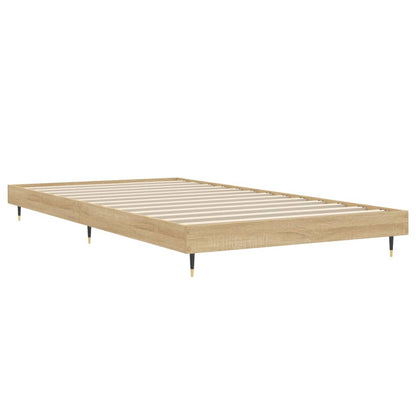 Bed Frame Sonoma Oak 100x200 cm Engineered Wood