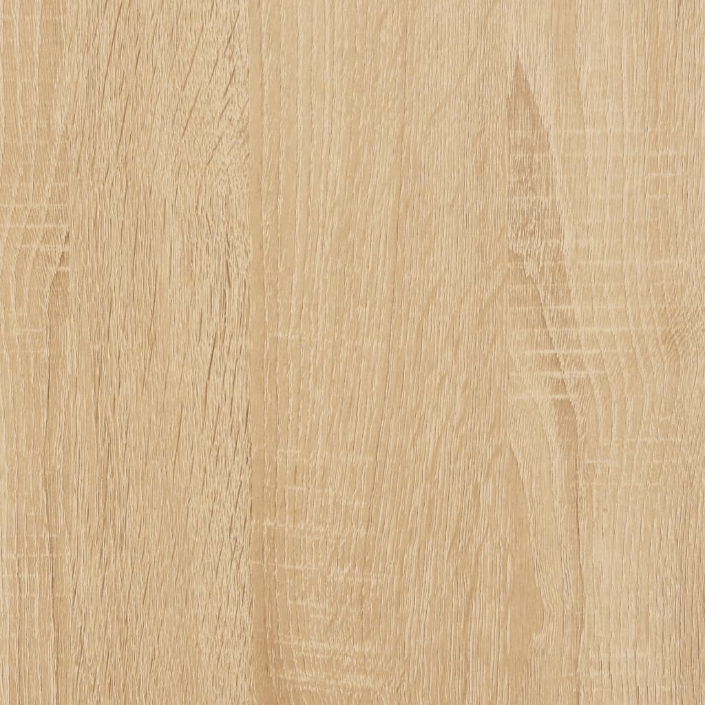 Bed Frame Sonoma Oak 135x190 cm Double Engineered Wood