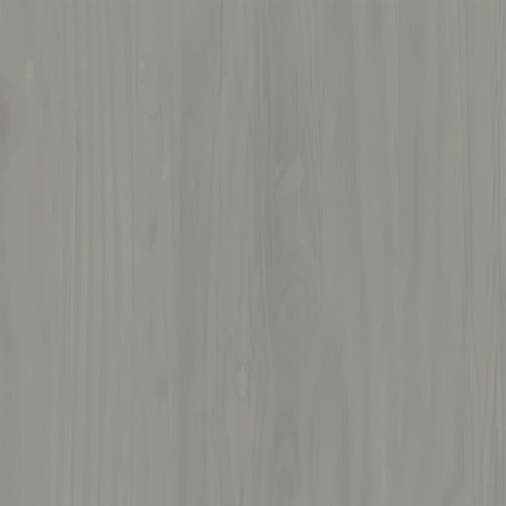Chest of Drawers VIGO Grey 80x40x76 cm Solid Wood Pine