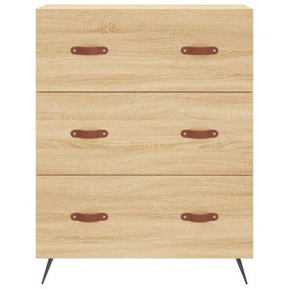 Chest of Drawers Sonoma Oak 69.5x34x90 cm Engineered Wood