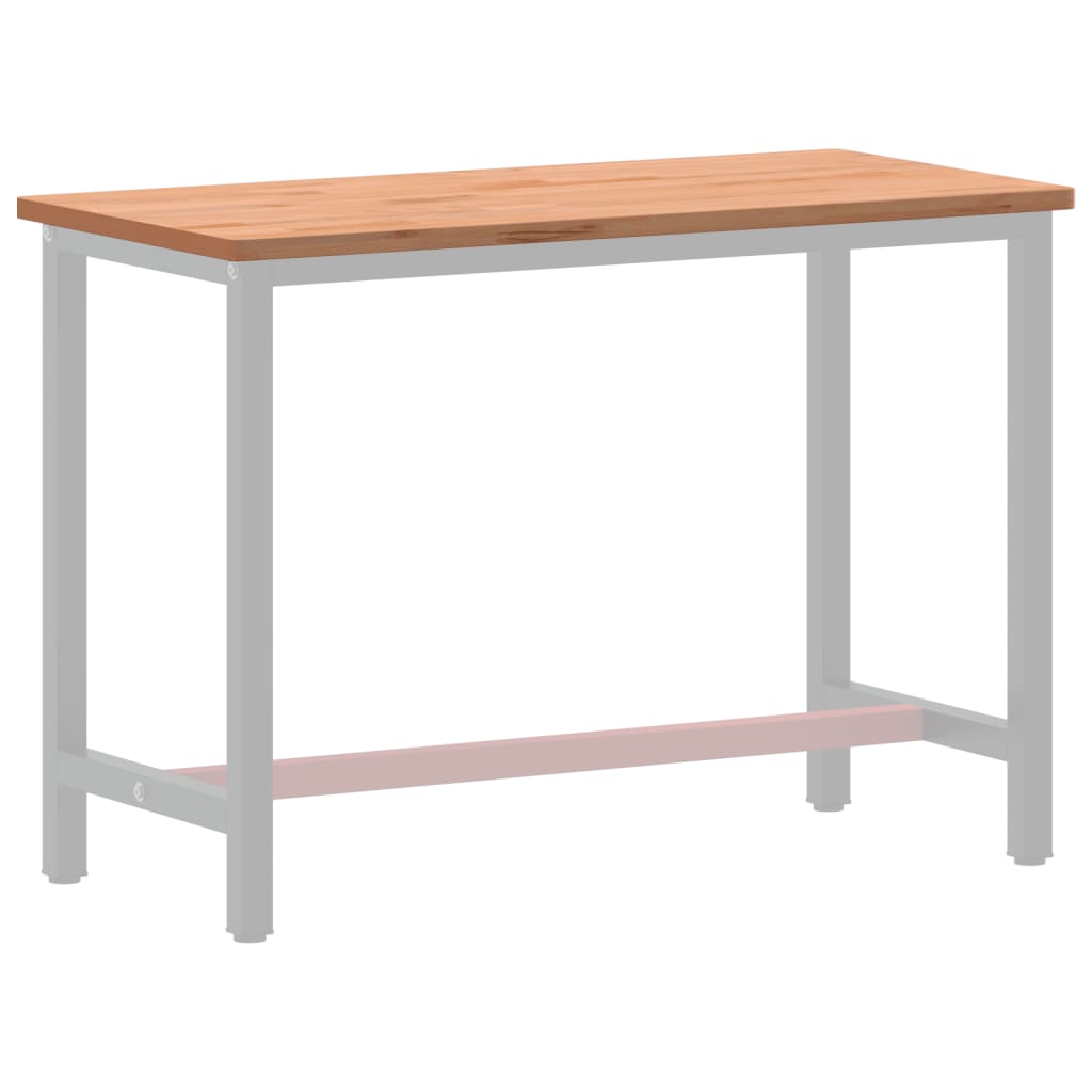 Workbench Top 115x55x2.5 cm Solid Wood Beech