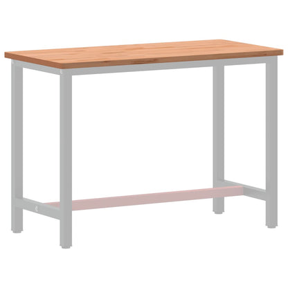 Workbench Top 115x55x2.5 cm Solid Wood Beech