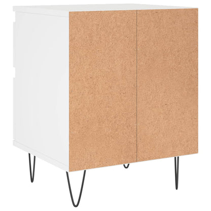 Bedside Cabinets 2 pcs White 40x35x50 cm Engineered Wood