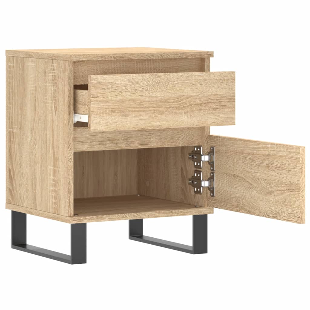 Bedside Cabinet Sonoma Oak 40x35x50 cm Engineered Wood
