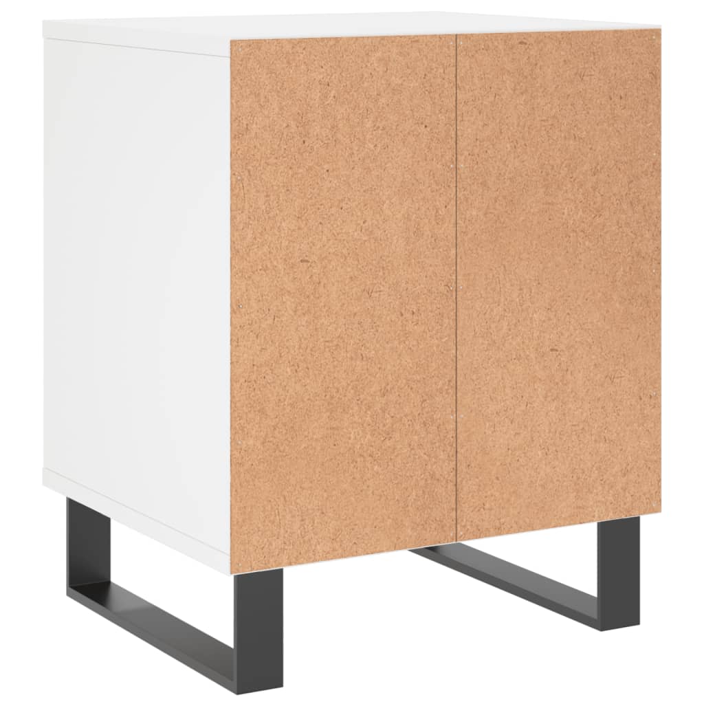 Bedside Cabinets 2 pcs White 40x35x50 cm Engineered Wood