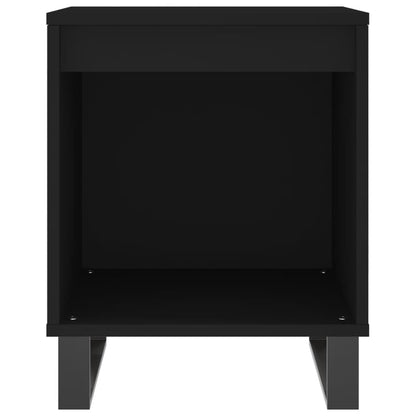 Bedside Cabinets 2 pcs Black 40x35x50 cm Engineered Wood