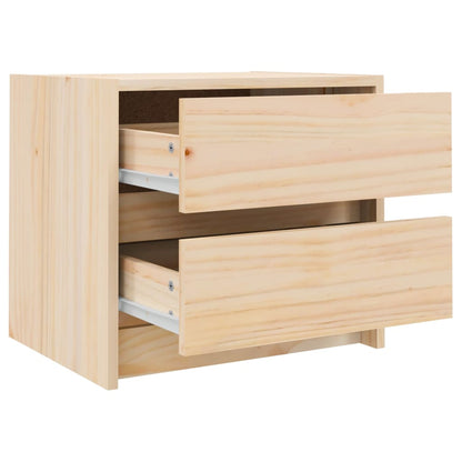 Bedside Cabinets 2 pcs 40x31x35.5 cm Solid Wood Pine