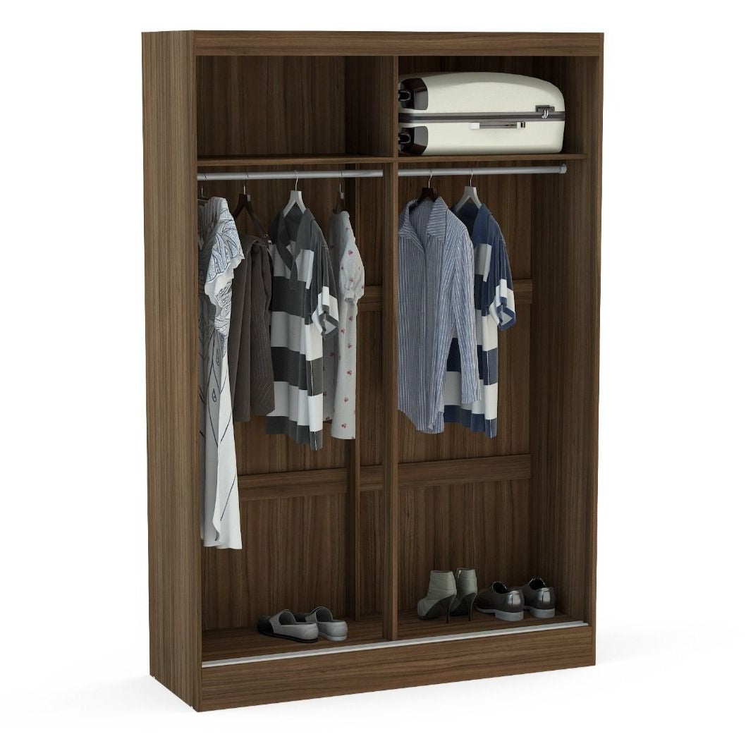 Birlea Lynx 2 Door Mirrored Sliding Wardrobe - 5 Colours