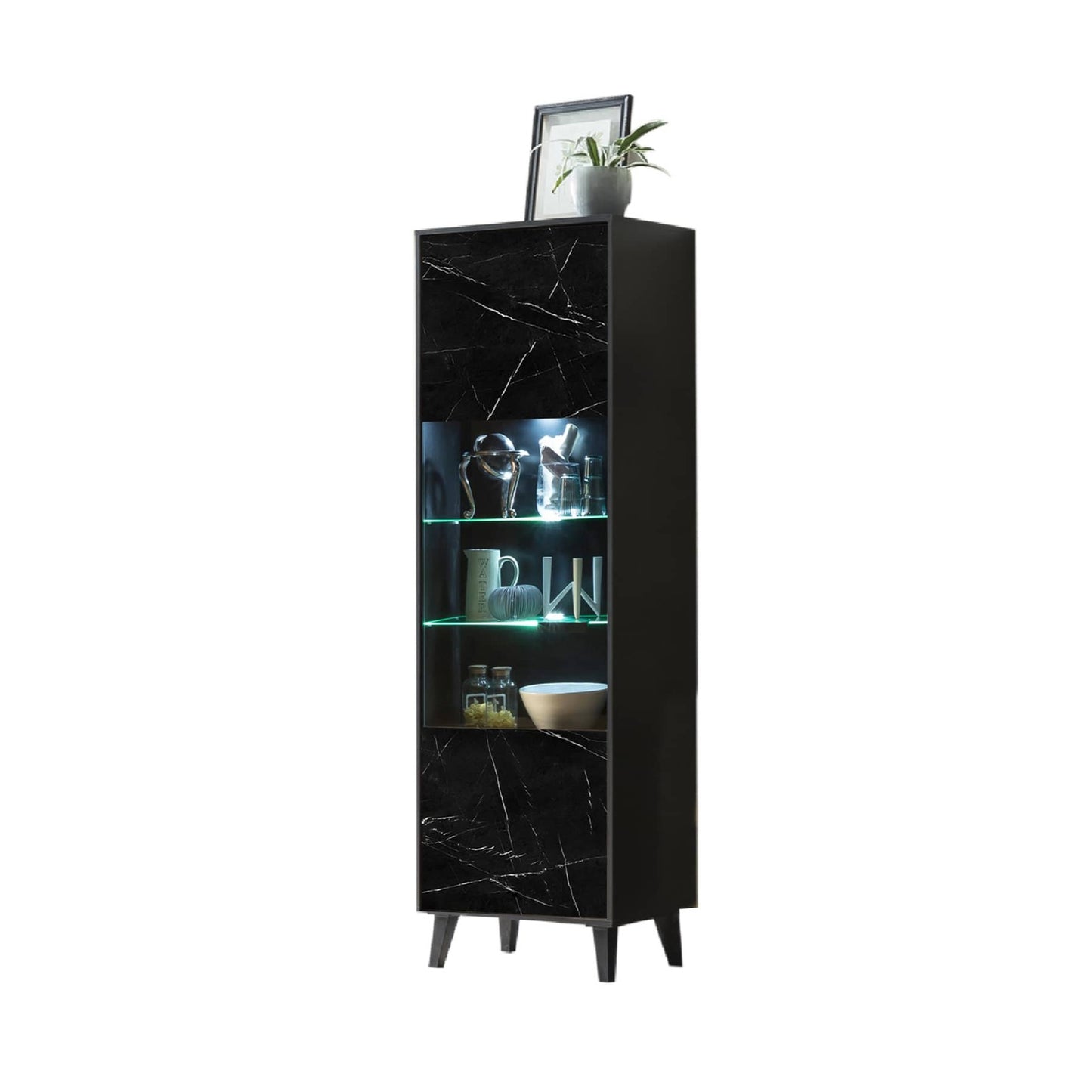 Fina 10 Tall Display Cabinet 65cm