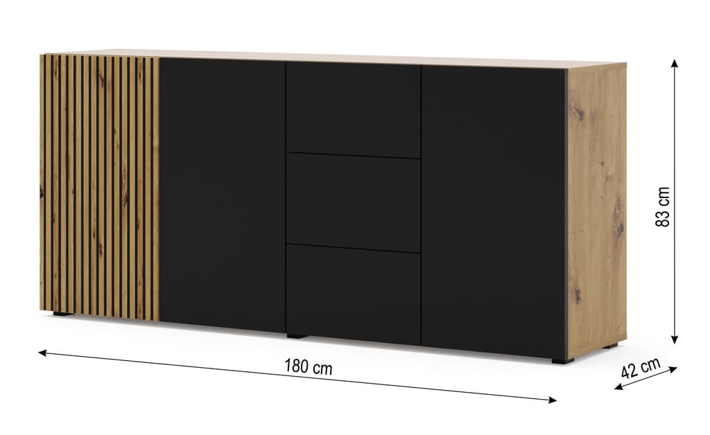 Auris Sideboard Cabinet 180cm [Drawers]