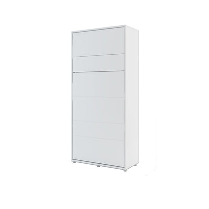 BC-03 Vertical Wall Bed Concept 90cm With Storage Cabinets and LED