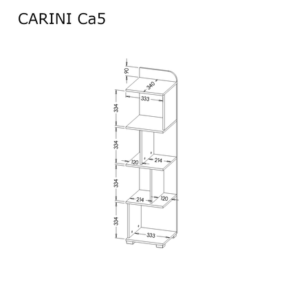 Carini CA5 Bookcase 35cm