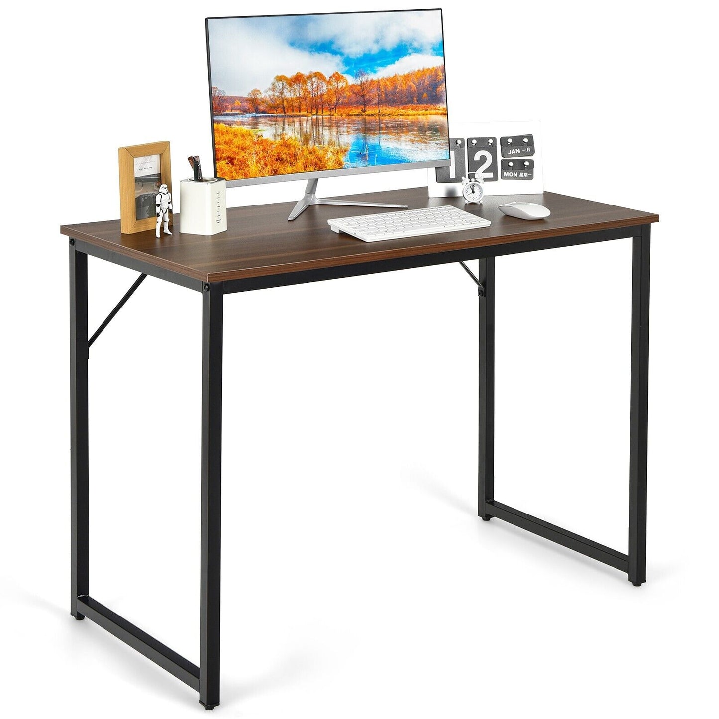100x50x75cm Wooden Computer Desk for Home Office Bedroom