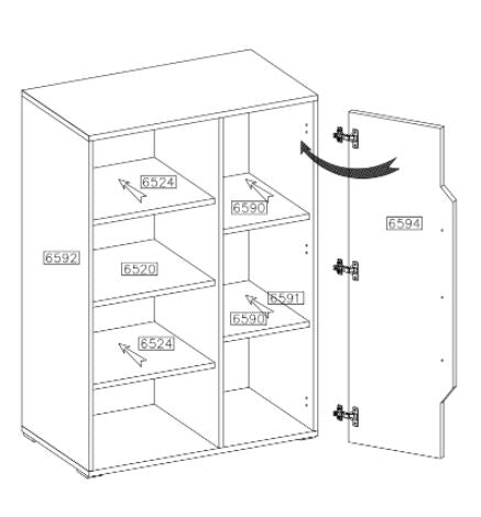 Davos 15 Highboard Cabinet 86cm