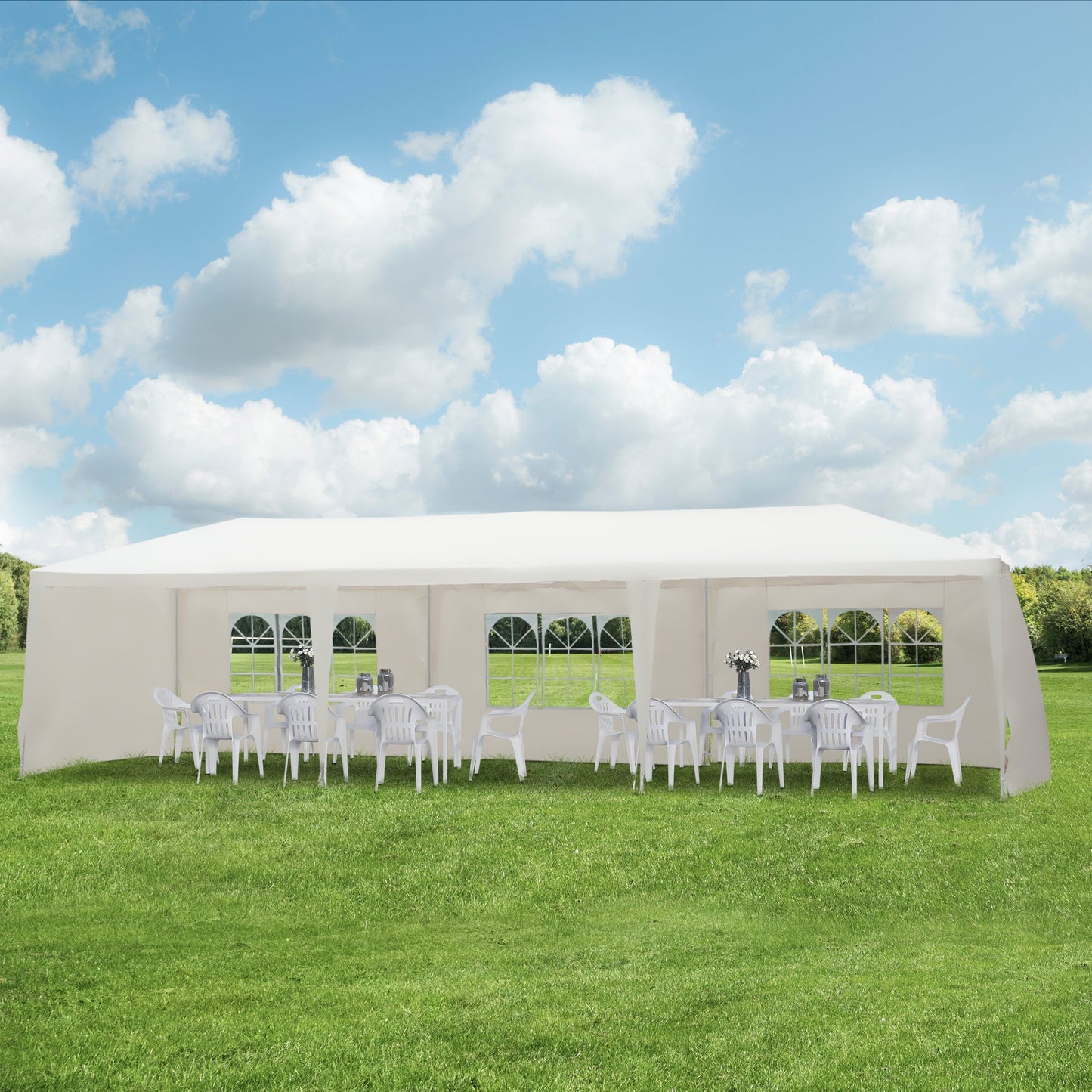 Waterproof White Party Canopy 3m x 9m