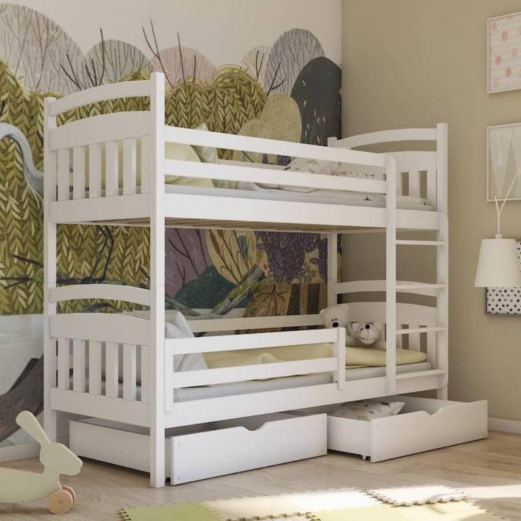 Wooden Bunk Bed Gabi with Storage