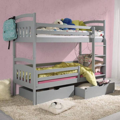 Wooden Bunk Bed Gabi with Storage