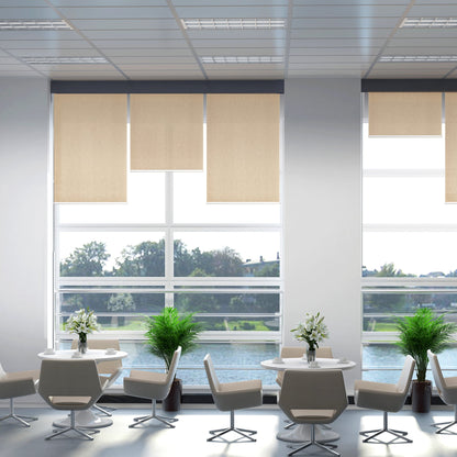 WiFi Smart Roller Blinds Window UV Privacy Protection, Brown, 120cm x 180cm