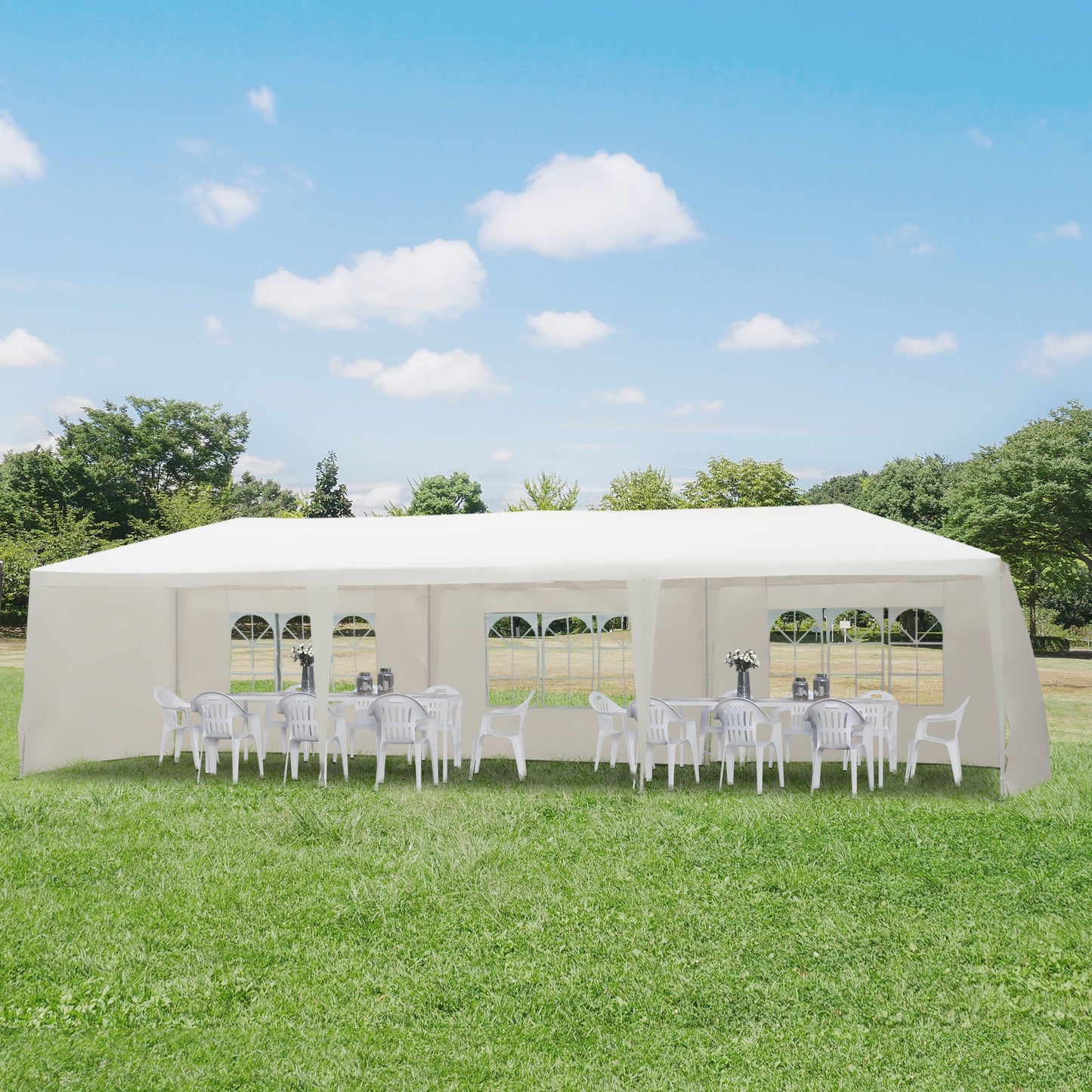 Waterproof White Party Canopy 3m x 9m