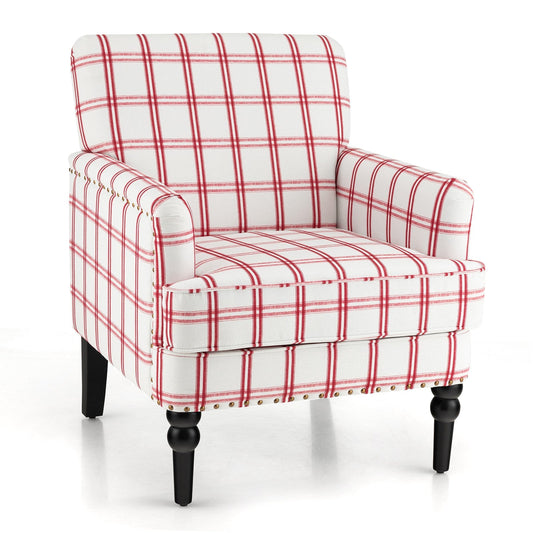 Upholstered Accent Chair with Nailhead Trim for Living Room Office