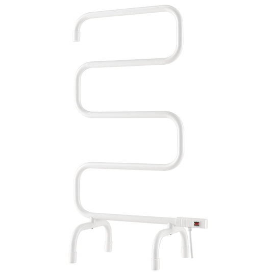 Heated Towel Warmer with Overheat Protection and Constant Temperature Control-White