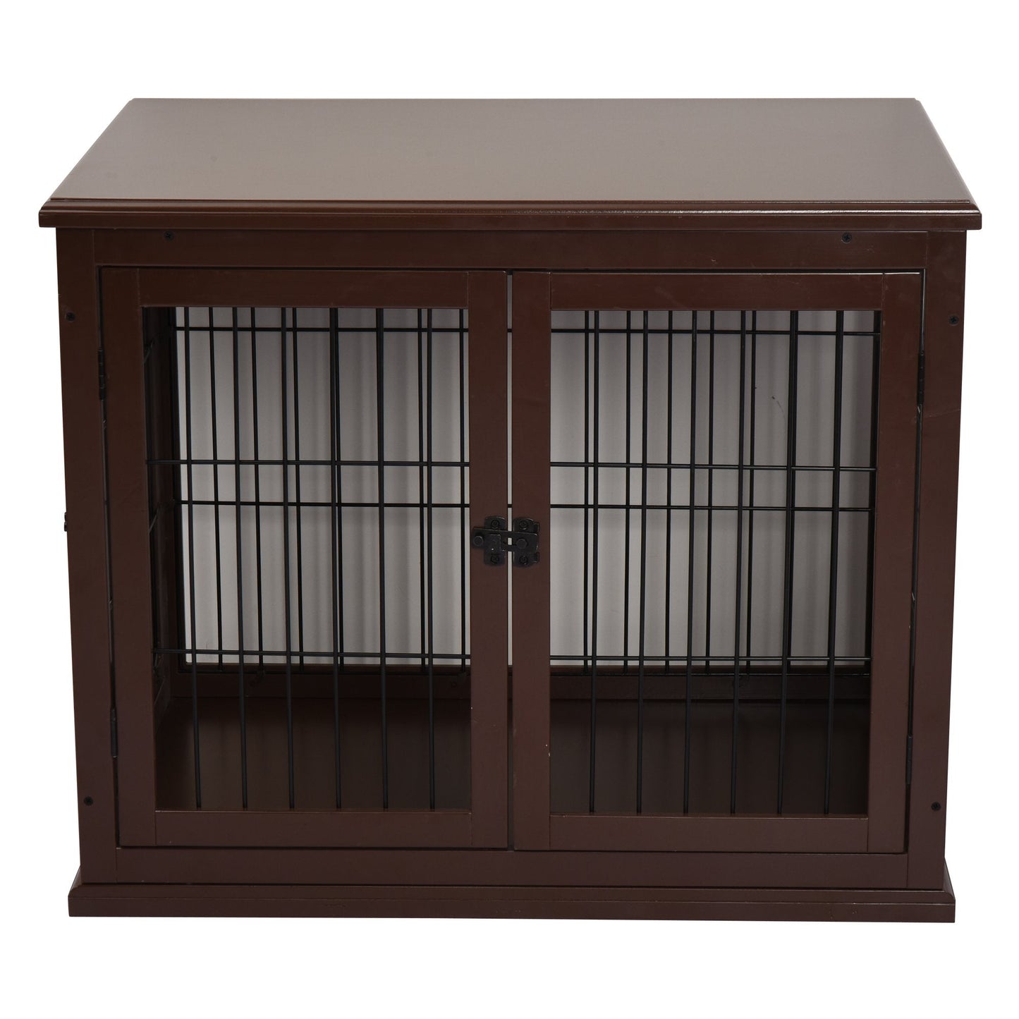 Small Dogs 3-Door MDF Indoor Cage Brown