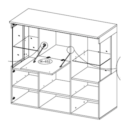 India 46 Display Cabinet 130cm