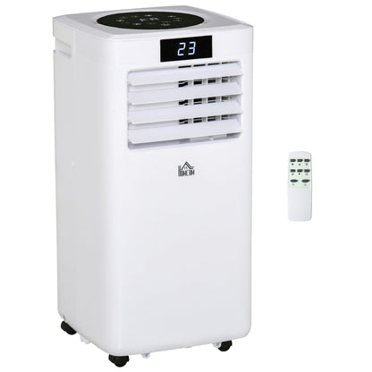 HOMCOM 4-In-1 10000 BTU Air Conditioner Portable AC Unit for Cooling Dehumidifying Ventilating for Room up to 22m², with Remote Controller, 24H Timer, Window Mount Kit, R290, A Energy Efficiency