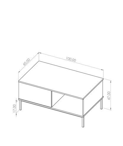 Querty 02 Coffee Table 100cm