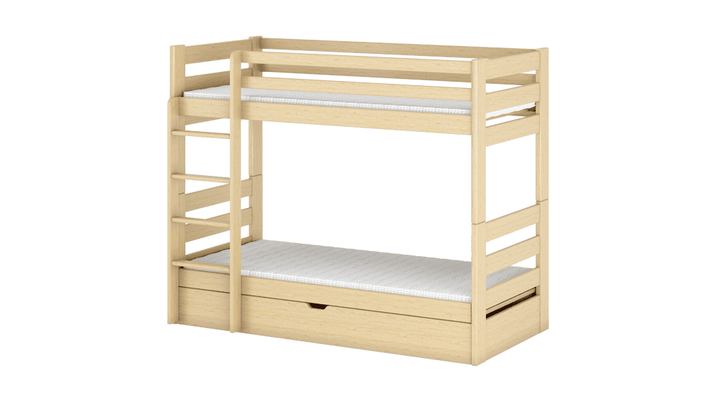 Wooden Bunk Bed Aya With Storage