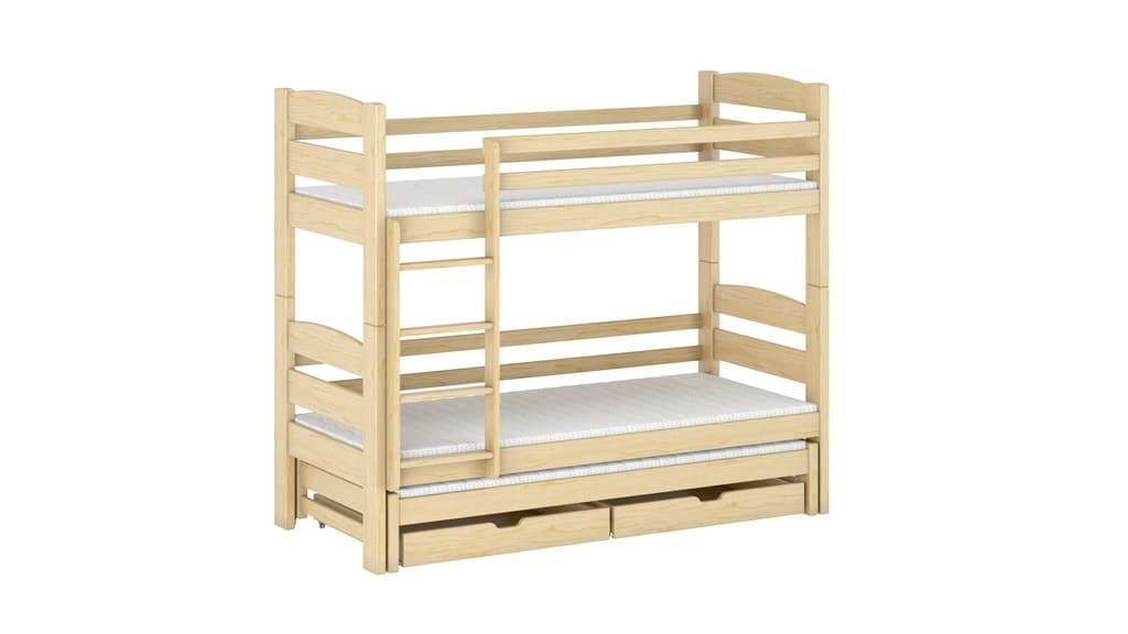 Cezar Bunk Bed with Trundle and Storage