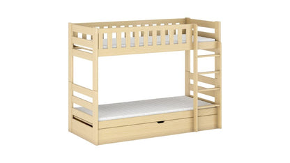 Wooden Bunk Bed Focus With Storage