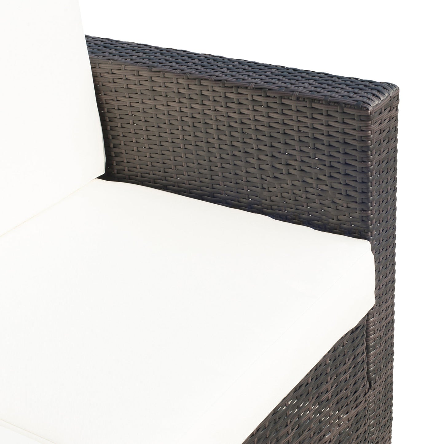 Outsunny 2-Seater Rattan Sofa - Brown