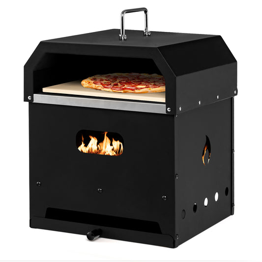 4-in-1 Multipurpose Outdoor Pizza Oven with Pizza Stone