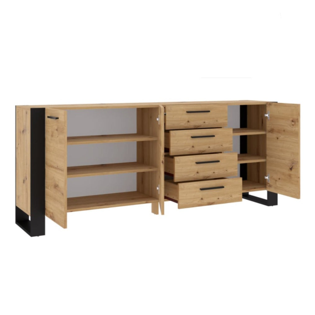 Nuka Sideboard Cabinet 197cm [Drawers]
