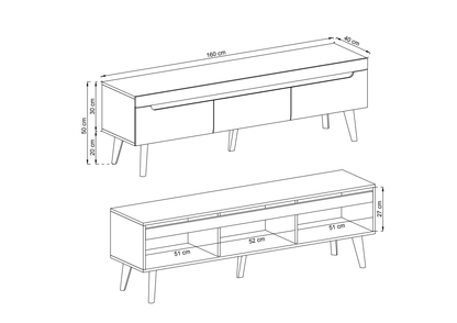 Nordi Large TV Cabinet 160cm