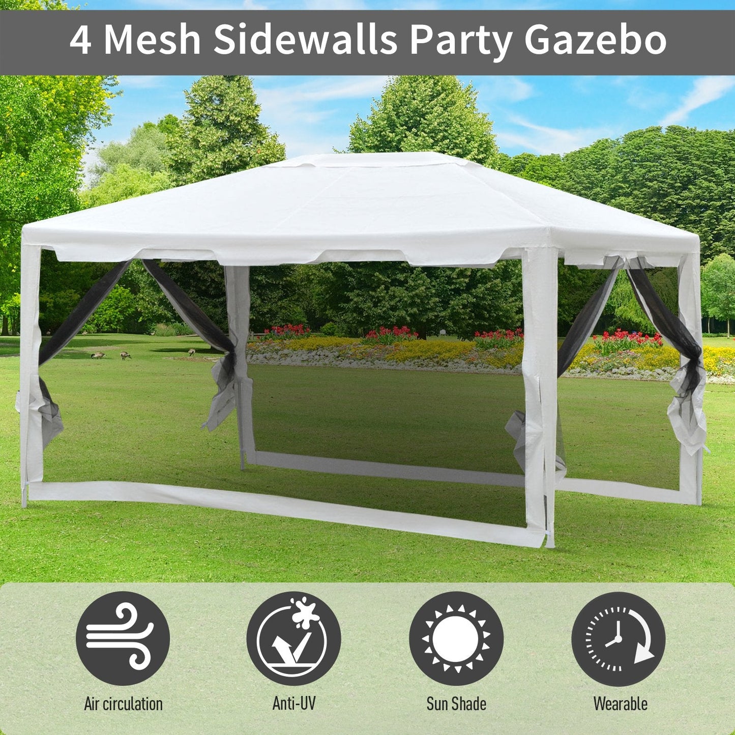 Waterproof Party Tent 4x3 m