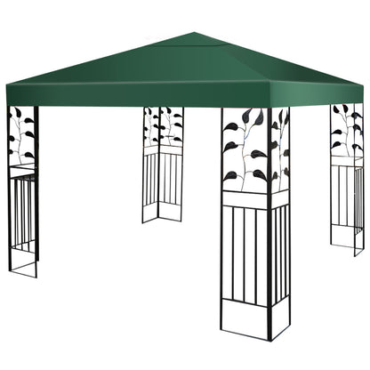 Outdoor Patio Pavilion Cover with Hook and Loop Fastener-Dark Green