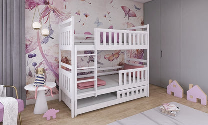 Wooden Bunk Bed Olivia With Trundle