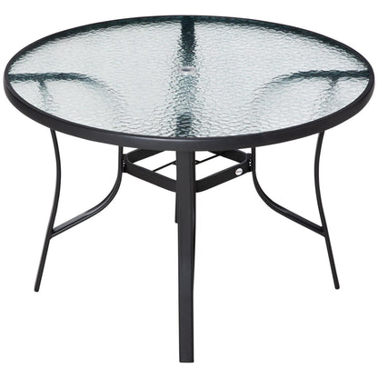 106cm Round Garden Dining Table