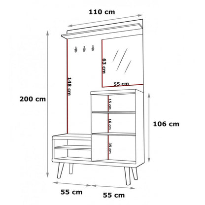 Primo Hallway Unit 110cm