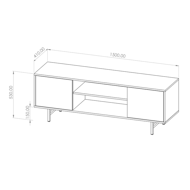 Preggio TV Cabinet 150cm