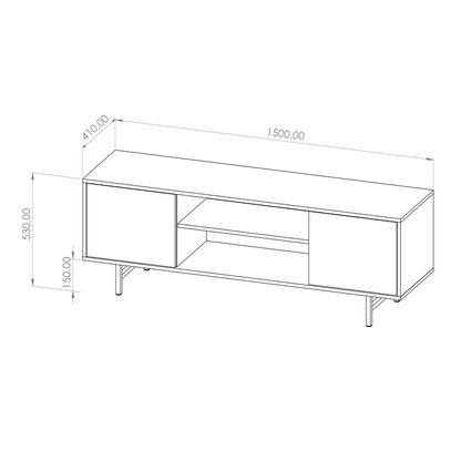 Preggio TV Cabinet 150cm