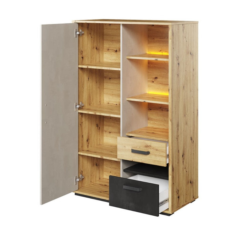 Qubic 05 Storage Cabinet 90cm with LED