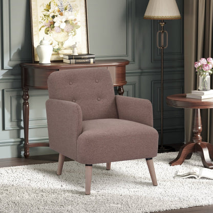 Upholstered Armchair, Brown