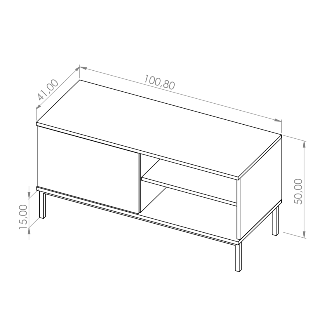 Querty 04 TV Cabinet 101cm