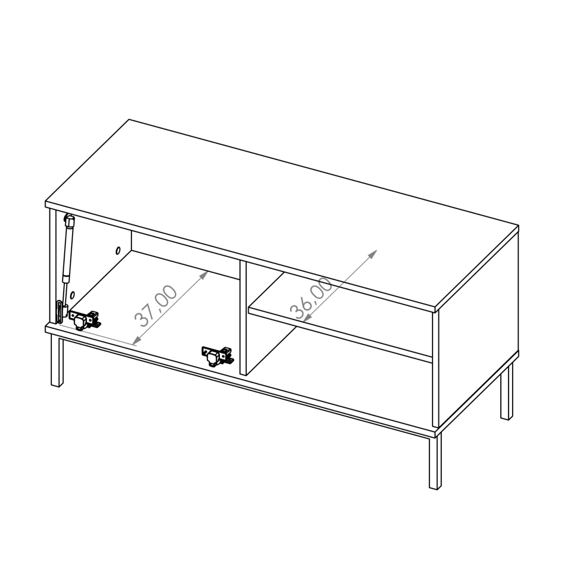 Querty 04 TV Cabinet 101cm