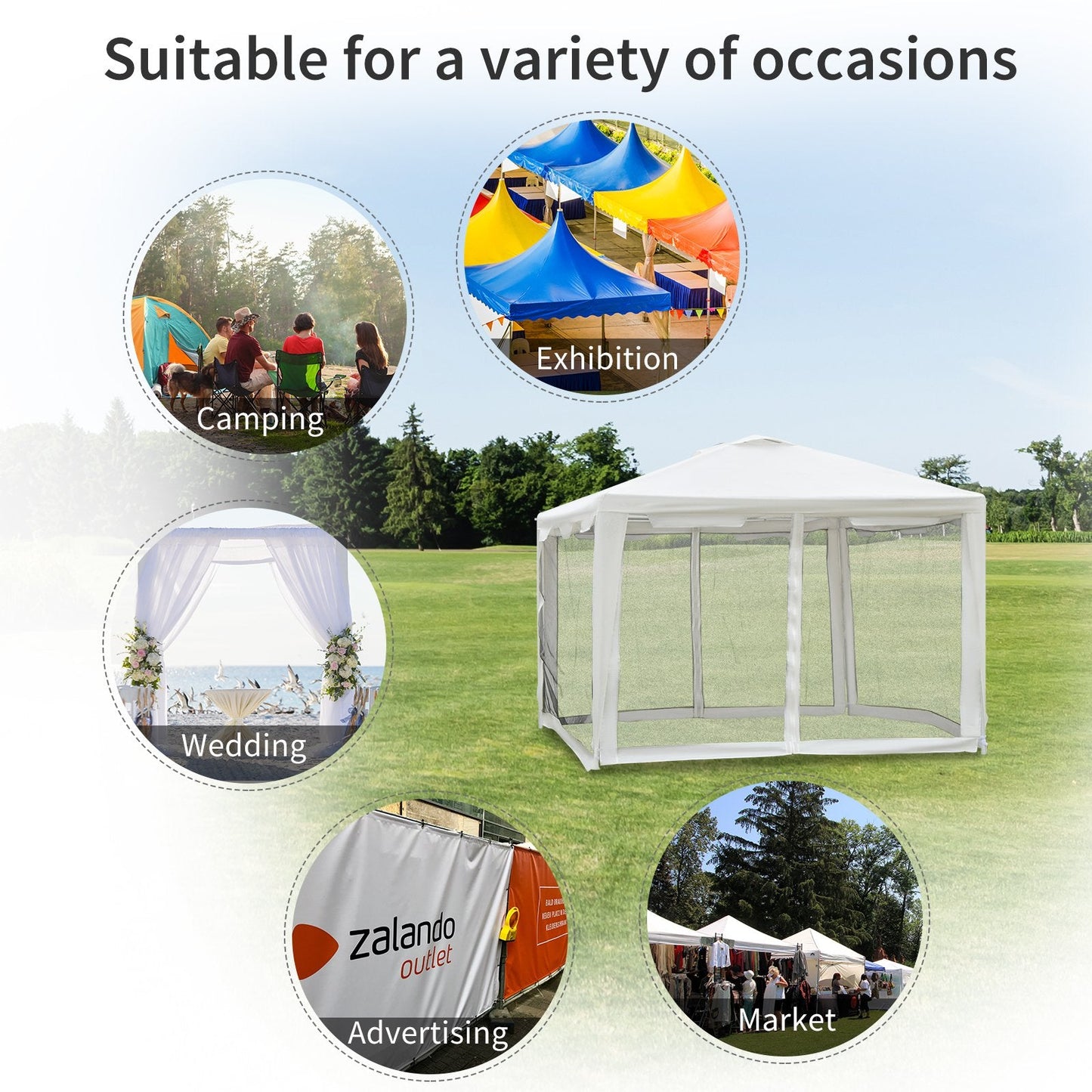 Waterproof Party Tent 4x3 m