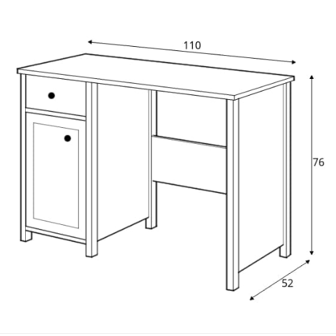 مكتب كمبيوتر SO-03 مقاس 110 سم